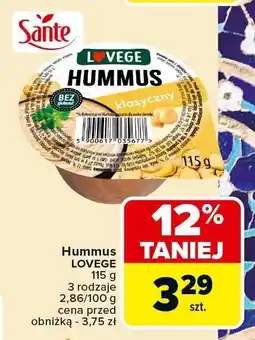 Carrefour Market Hummus LOVEGE oferta