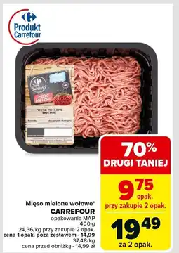 Carrefour Market Mięso mielone wołowe Carrefour oferta