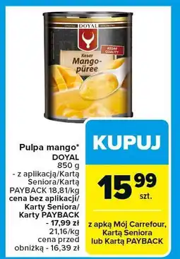 Carrefour Market Pulpa mango Doyal oferta