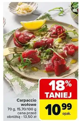 Carrefour Market Carpaccio wołowe Carrefour oferta
