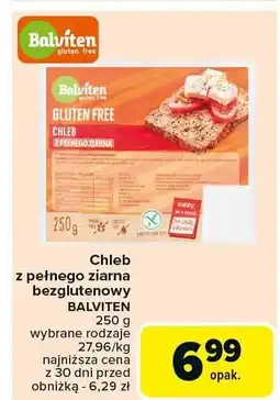 Carrefour Market Chleb pełnoziarnisty bezglutenowy Balviten oferta