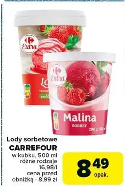Carrefour Market Lody sorbetowe Carrefour oferta