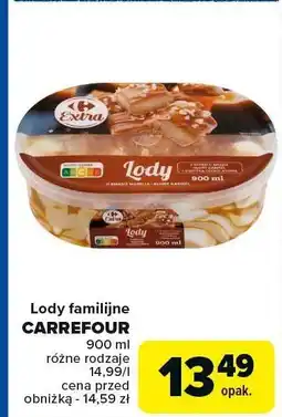 Carrefour Market Lody familijne Carrefour 900ml oferta