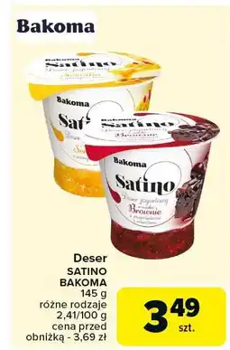 Carrefour Market Deser SATINO BAKOMA różne rodzaje oferta
