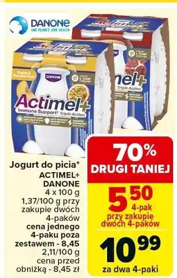 Carrefour Market Jogurt do picia ACTIMEL DANONE oferta