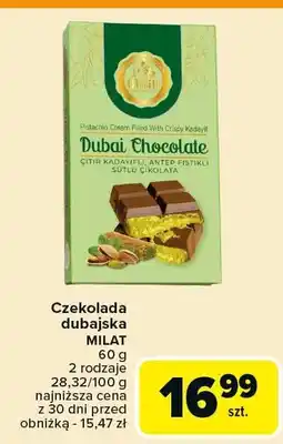 Carrefour Czekolada dubajska MILAT oferta