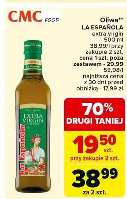 Carrefour Market Oliwa z oliwek La Espanola extra virgin 500 ml oferta