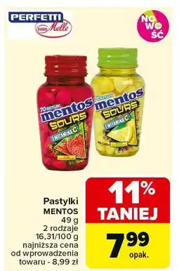 Pastylki Mentos