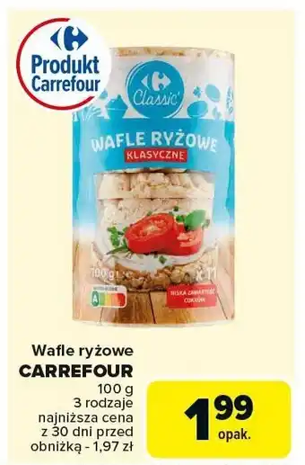 Carrefour Market Wafle ryżowe Carrefour oferta