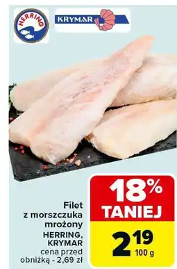 Carrefour Filet z morszczuka mrożony Krymar oferta