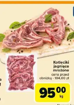 Carrefour Market Kotleciki jagnięce mrożone oferta