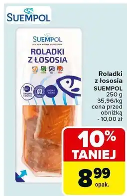 Carrefour Roladki z łososia Suempol oferta