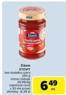 Carrefour Dżem Stovit bez cukru oferta