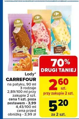 Carrefour Lody na patyku Carrefour oferta