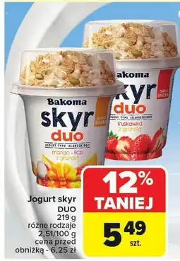 Carrefour Market Jogurt skyr duo Bakoma oferta