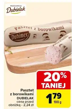Carrefour Pasztet z borowikami DUBIELAK oferta