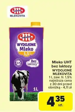 Carrefour Market Mleko UHT bez laktozy wyborowe 1.5% Mlekovita oferta