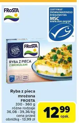 Carrefour Ryba z pieca z brokułami FROSTA oferta