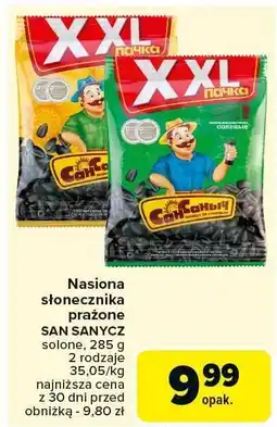 Carrefour Nasiona słonecznika prażone SAN SANYCK oferta