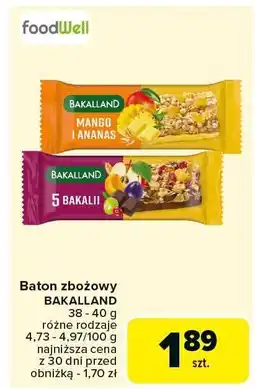 Carrefour Baton zbożowy Bakalland oferta