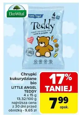 Carrefour Chrupki kukurydziane bio Little Angel Teddy oferta