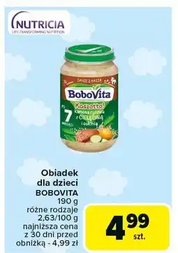 Carrefour Obiadek dla dzieci Bobovita oferta