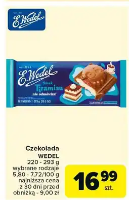 Carrefour Czekolada Wedel oferta