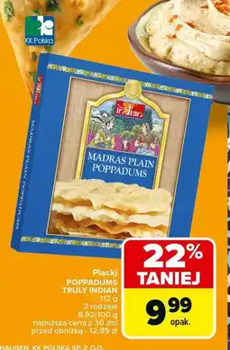 Carrefour Placki Poppadums Truly Indian oferta
