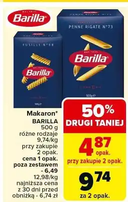 Carrefour Makaron Barilla oferta
