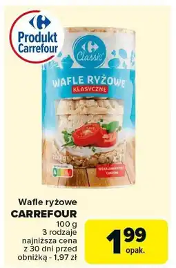 Carrefour Wafle ryżowe Carrefour oferta