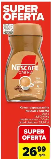 Carrefour Kawa rozpuszczalna Nescafe Crema oferta