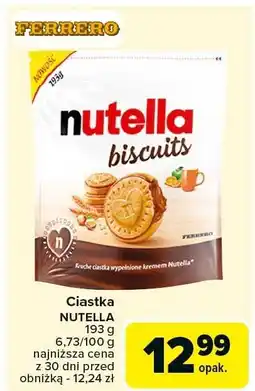 Carrefour Ciastka Nutella Biscuits oferta