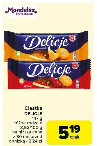 Carrefour Ciastka Delicje oferta