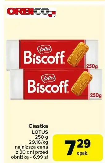 Carrefour Ciastka Lotus Biscoff oferta
