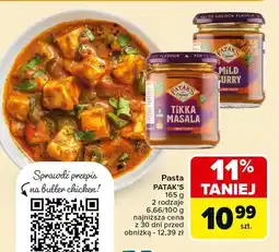 Carrefour Pasta Patak's oferta