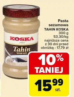 Carrefour Pasta sezamowa Tahin Koska oferta