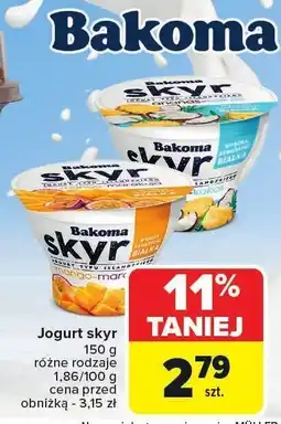 Carrefour Jogurt skyr Bakoma oferta
