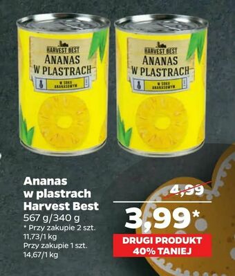 Netto Ananas w plastrach Harvest Best oferta