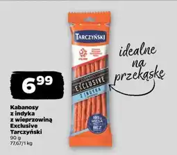 Netto Kabanosy z indyka z wieprzowiną Exclusive Tarczyński oferta
