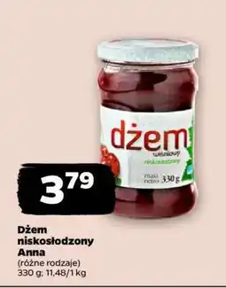 Dżem niskosłodzony Anna
