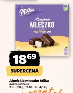 Netto Alpejskie Mleczko MILKA oferta