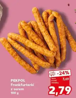 Kaufland PEKPOL Frankfurterki z serem 100 g oferta