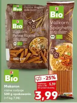 Kaufland Bio Makaron oferta