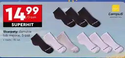 Biedronka Skarpety damskie lub męskie 3 pak oferta