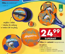 Biedronka Piłka lub rakietki neoprenowe oferta