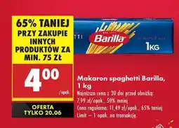 Biedronka Makaron spaghetti Barilla 1 kg oferta