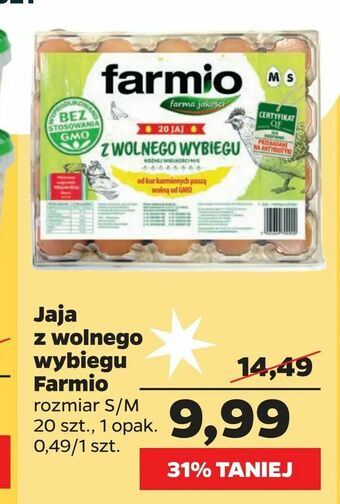 Netto Jaja z wolnego wybiegu Farmio oferta