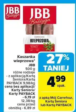 Carrefour Market Kaszanka wieprzowa JBB oferta