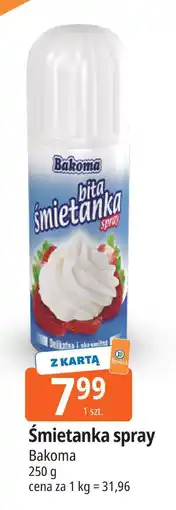 E.Leclerc Śmietanka spray Bakoma oferta