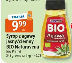 E.Leclerc Syrop z agawy jasny/ciemny BIO Naturavena Bio Planet oferta
